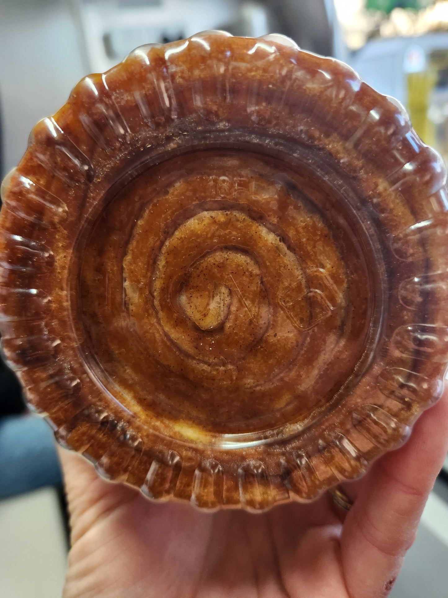 Loaded Scroll - Caramel and Caramilk Toppings on an Extra Large Cinnamon Scroll!