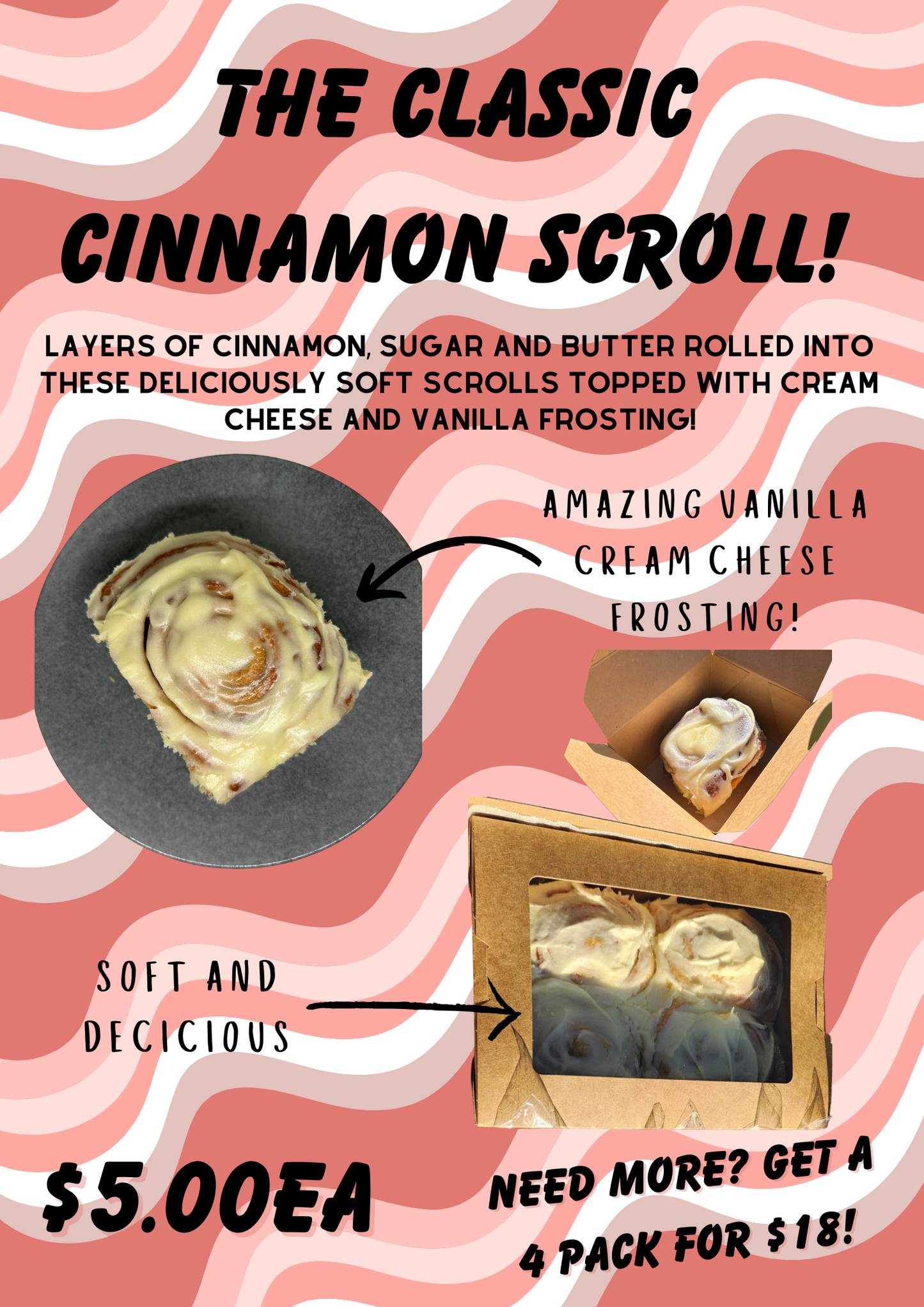 Classic Cinnamon Scrolls Four Pack