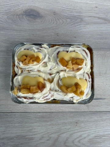 Apple & Custard Cinnamon Scrolls - 4 Pack