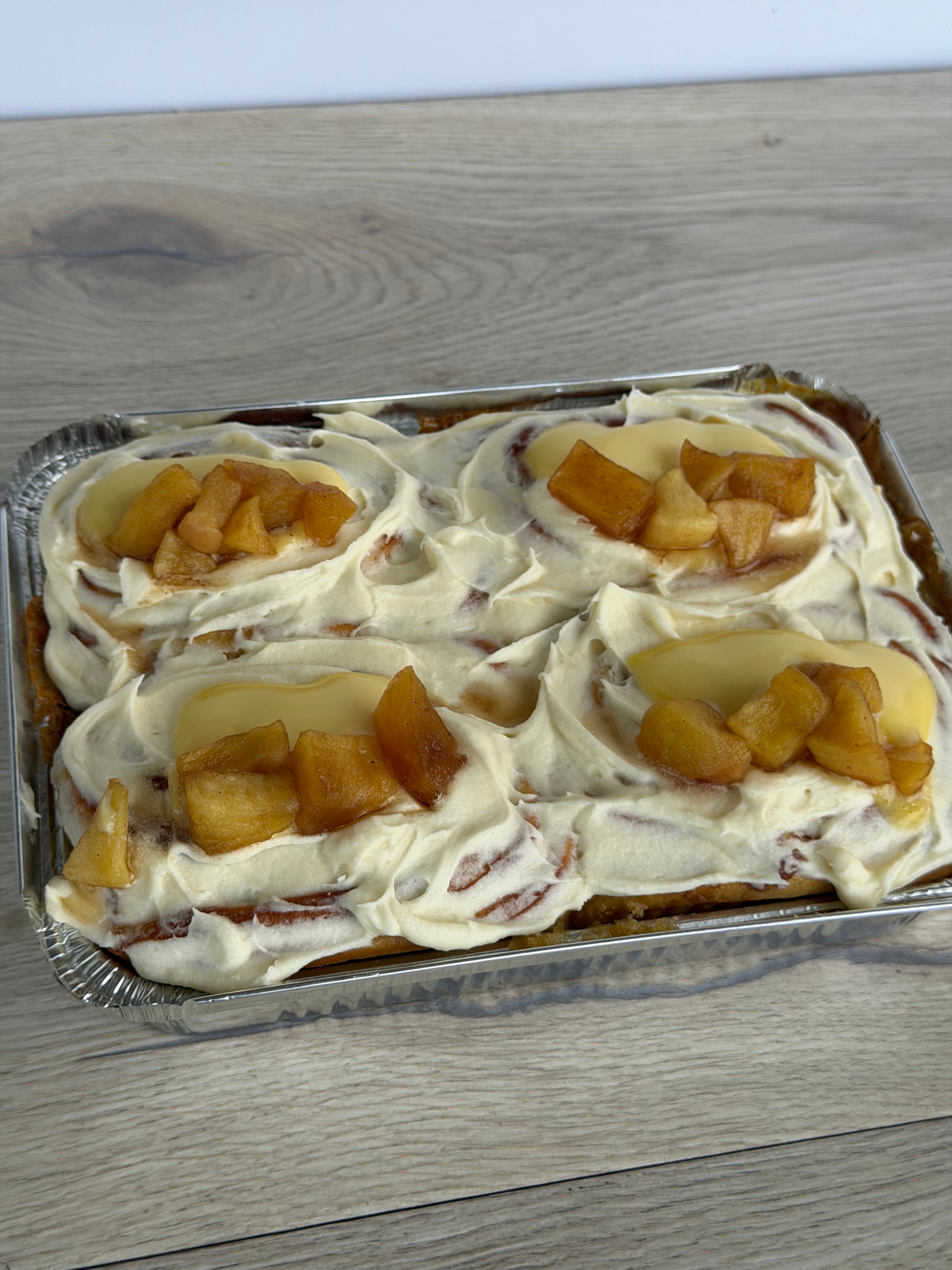 Apple & Custard Cinnamon Scrolls - 4 Pack