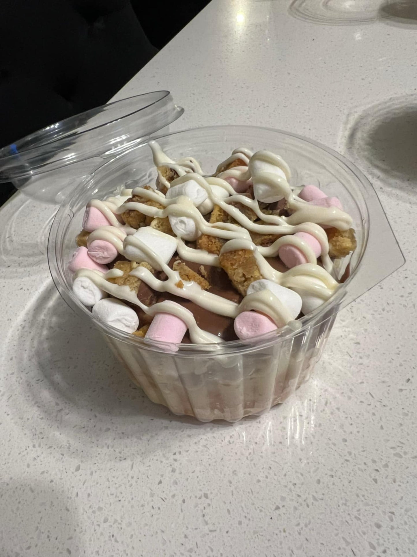 Loaded Scroll - SMORE Toppings on an Extra Large Cinnamon Scroll!
